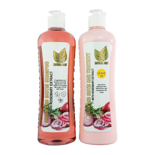 Champú y Tratamiento Natural Sant Cebolla, Romero y Biotina (16 fl oz/